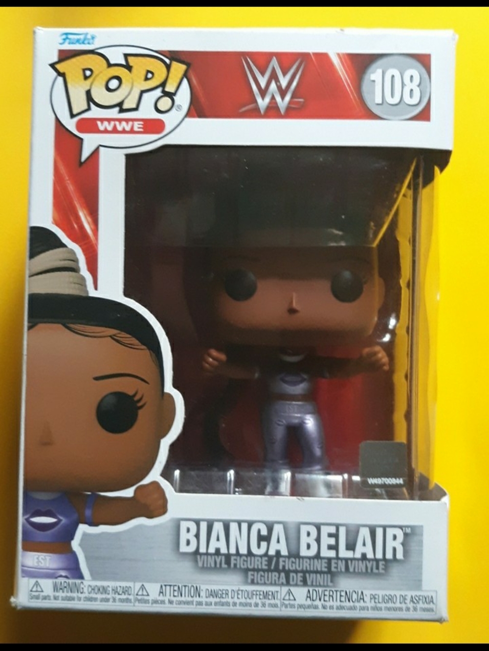 Funko Pop! WWE Bianca Belair #108 - Purple Outfit